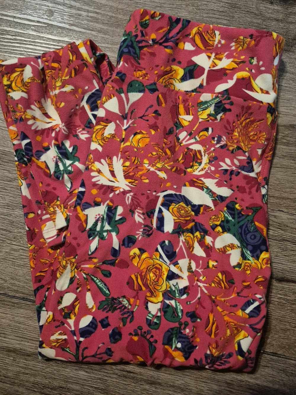 Lularoe Floral Pink Leggings